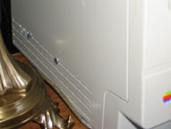 Bolts Show on the Outside of Case